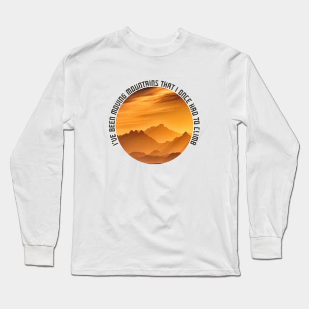 Neck Deep Mountains Long Sleeve T-Shirt by Adventum Design